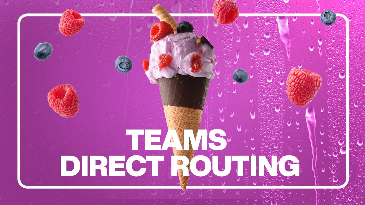 EXPO.e Networks engineer managing Teams Direct Routing dashboard